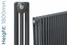 NF3-A-1800-TH - Infinity Anthracite 3 Column Radiator 7 Sections H1800mm X W346mm NF3-A-1800-TH - Infinity Anthracite 3 Column Radiator 7 Sections H1800mm X W346mm
